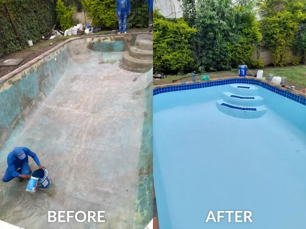 Before & After Pool Refurbishment
